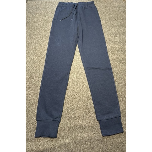 Members Mark Pants Mens Small Navy Blue Newport Fleece Joggers Sweatpants New - Picture 1 of 12